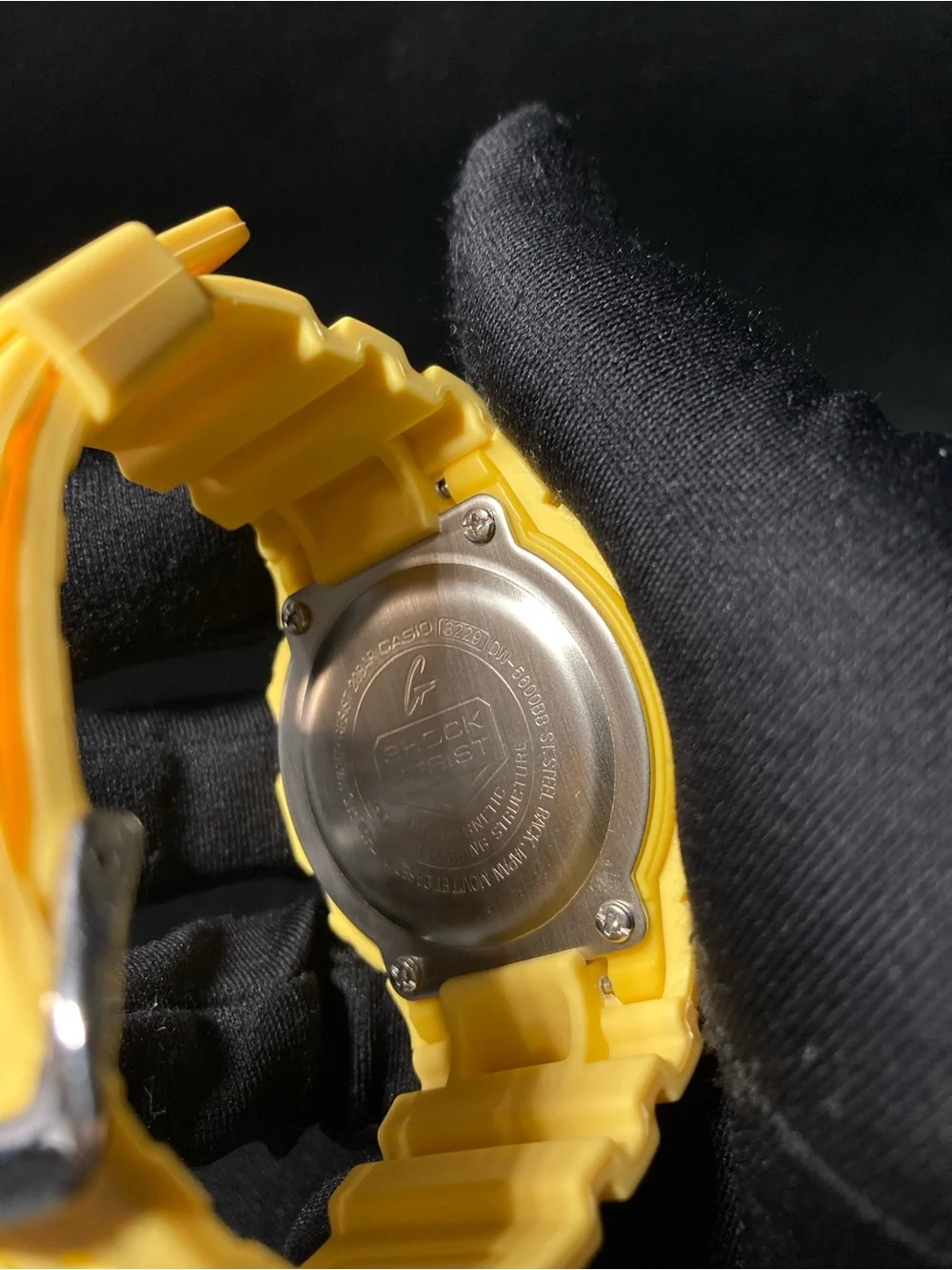 Yellow and Black G Shock Dw5600